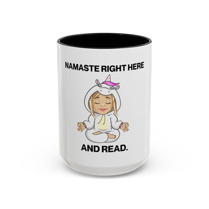 Namaste and Read Mug (11 and 15oz)